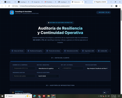 Auditoria de Resiliencia - Portal - Cloud Consulting