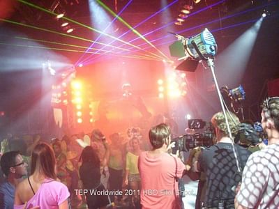 HBO Network Film shoot Extreme Laser Lighting TEPW