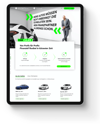 UI / UX & Screen Design für ein Kreditportal - Ergonomie (UX/UI)