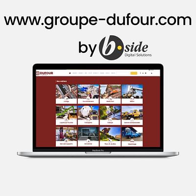 Nouveau site web pour le Groupe Dufour - Webseitengestaltung