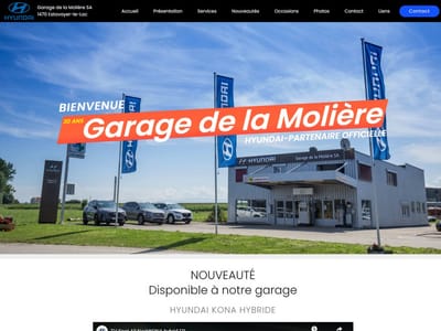 Garage de la Molière - Concessionnaire Hyundai - Creazione di siti web