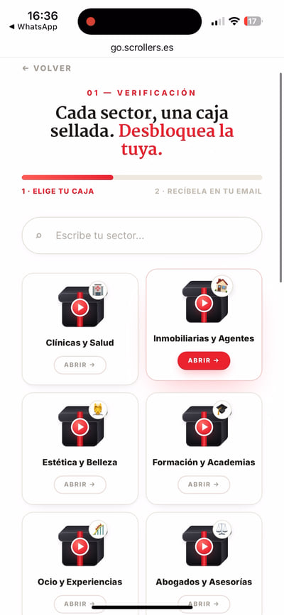 Landing page y funnel automatizado de captación - Creación de Sitios Web