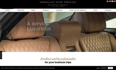 Création du site Versailles Inter Prestige - Creazione di siti web