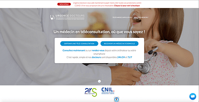 URGENCE DOCTEURS : Plateforme de mise en relation - Application web