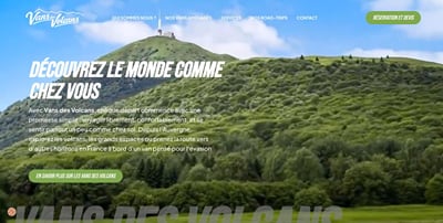 VANS DES VOLCANS - Site de location de vans avec réservation - Website Creation