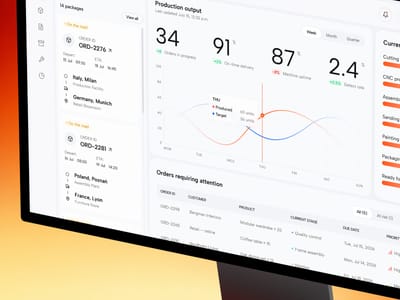 Manufacturing Production Management Platform | Web Design - Ergonomy (UX/UI)