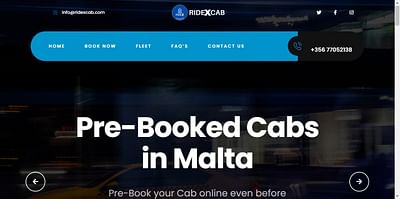 RideX Cab - Création de site internet