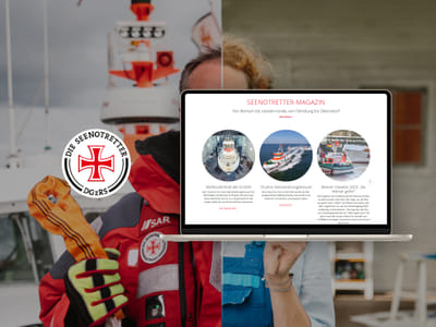 Website-Relaunch für die Seenotretter - Website Creation