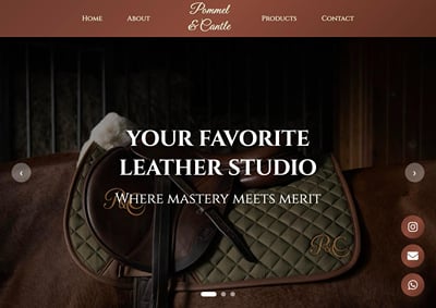 Pommel & Cantle - heritage leatherwork brand and website - Branding y posicionamiento de marca