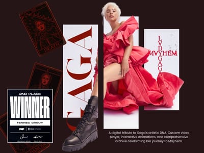 Award-winning artiesten website — interactief concept - Création de site internet