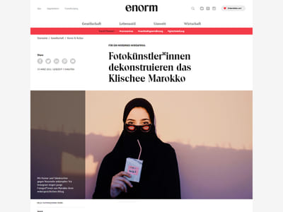 Enorm Magazin - Webseitengestaltung