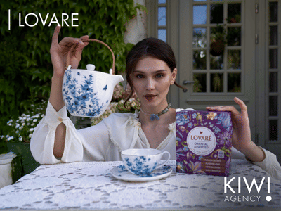 Case SMM for tea brand LOVARE - Graphic Design