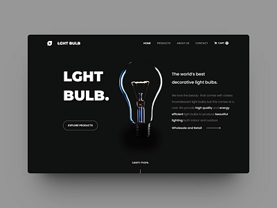 Web Design and development for Lght Bulbs Co. - Création de site internet