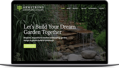 Website redesign for Armstrong Gardeners
