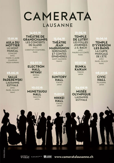 Camerata de Lausanne - visuel de la saison - Evénementiel