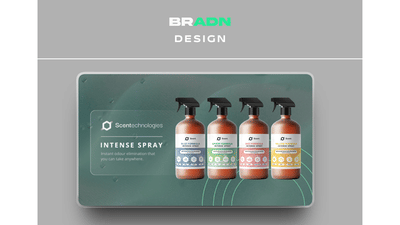 International Label System Redesign for Scentechnologies - Branding y posicionamiento de marca