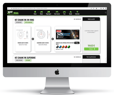 Création d'un E-shop pour Kit and Ride - Création de site internet