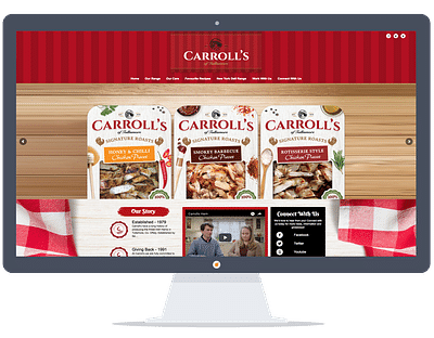 Carroll Cuisine National Site - Design & graphisme