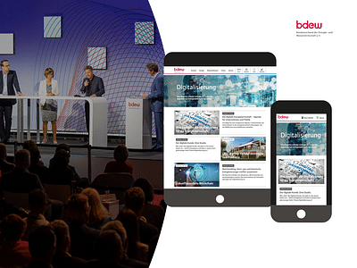 BDEW e. V. Website creation & development - Ergonomie (UX/UI)