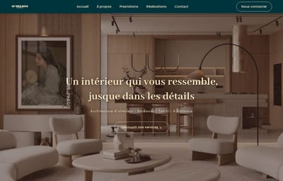 Site vitrine sur mesure pour un architecte d'intérieur - Création de site internet