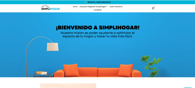 Diseño web de Ecommerce Simplihogar - E-Commerce