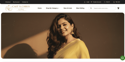 E-commerce website developed for Jewellery shop - Website Creation