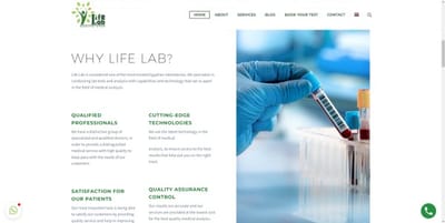 LifeLab (Web Development + Web Content) - Webseitengestaltung
