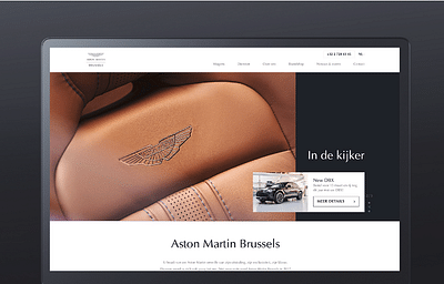 Website voor Aston Martin - Création de site internet
