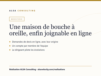 Une maison de bouche à oreille, enfin joignable en ligne - Webseitengestaltung