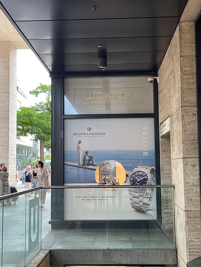 Wempe Frankfurt Schaufensterbeklebung - Werbung
