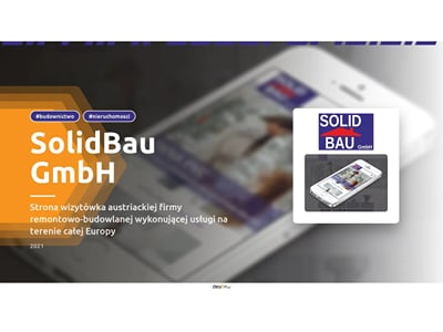 SolidBau GmbH — website for an Austrian builder - Website Creation