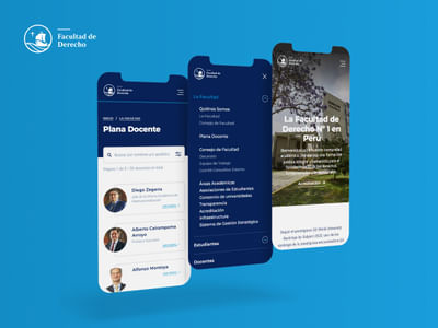 Sitio renovado para la Facultad de Derecho PUCP - Ergonomia (UX/UI)