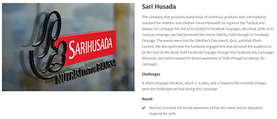 Sari Husada - Redes Sociales