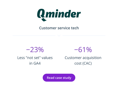 Qminder: Analytics Cleanup and Server-Side Tagging for Better PPC Data - Advertising