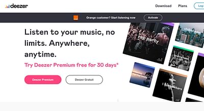 Deezer - Web Application