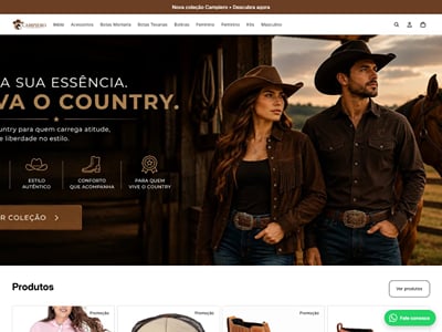 Campiero — Shopify store support for a country fashion brand - E-Commerce