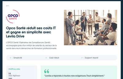 OPCO Santé improves efficiency and compliance with Leviia Next - Développement de Logiciel
