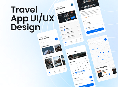 Travel Mobile App UI/UX Design - Strategia digitale