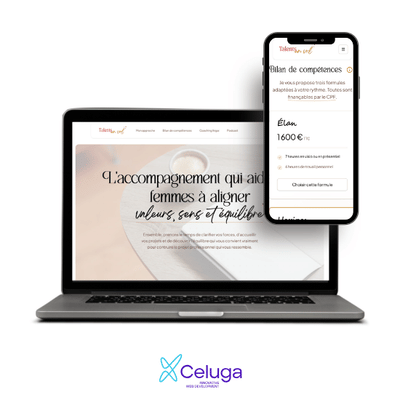Site vitrine de Talents en vol - Website Creation
