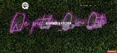 Q Lounge & Kitchen Restaurant - Branding & Positionering