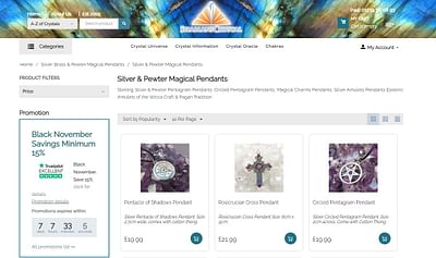 Holistic Crystals Shop - E-Commerce