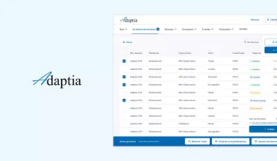 Refonte de la plateforme - Adaptia - Application web