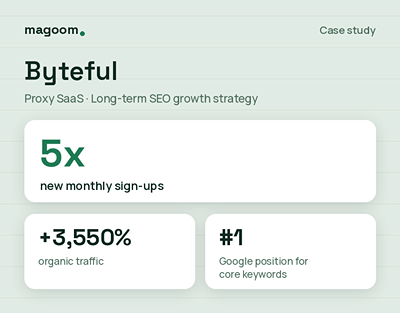 Long-term SEO growth strategy for a proxy SaaS - SEO