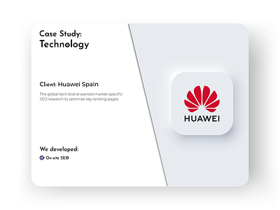 Case study - On-site SEO for Huawei Spain - Estrategia de contenidos