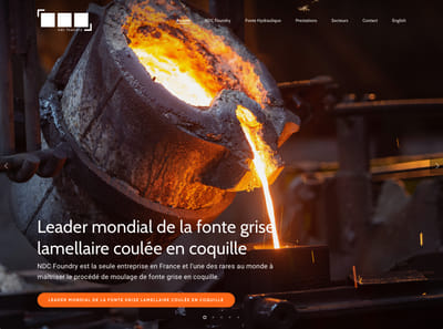 NDC Foundry - Sitre vitrine | Industrie. - Webseitengestaltung