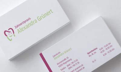 ZAHNARZTPRAXIS ALEXANDRA GRÜNERT - Grafikdesign