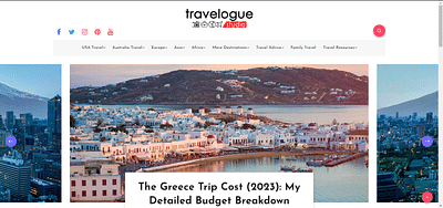 Traveling Blogs Site - Website Creatie