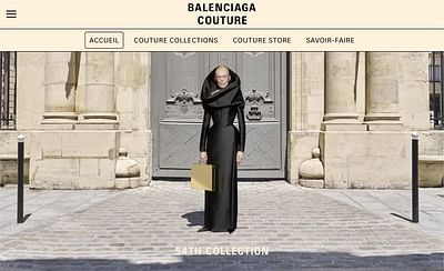 Balenciaga Couture – Site du défilé Haute Couture - Software Entwicklung