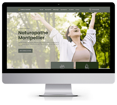CRÉATION SITE INTERNET | GAZAGNE NATUROPATHE - Website Creation