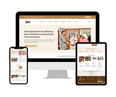 Site web Vitrine Comptabilité KOF Experts - Création de site internet